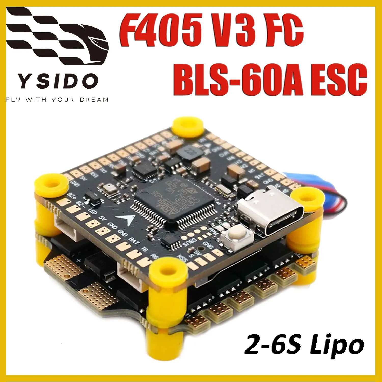 YSIDO F405 V3 Flight Controlle - огляд і ціна Drone Racing Flight Controller